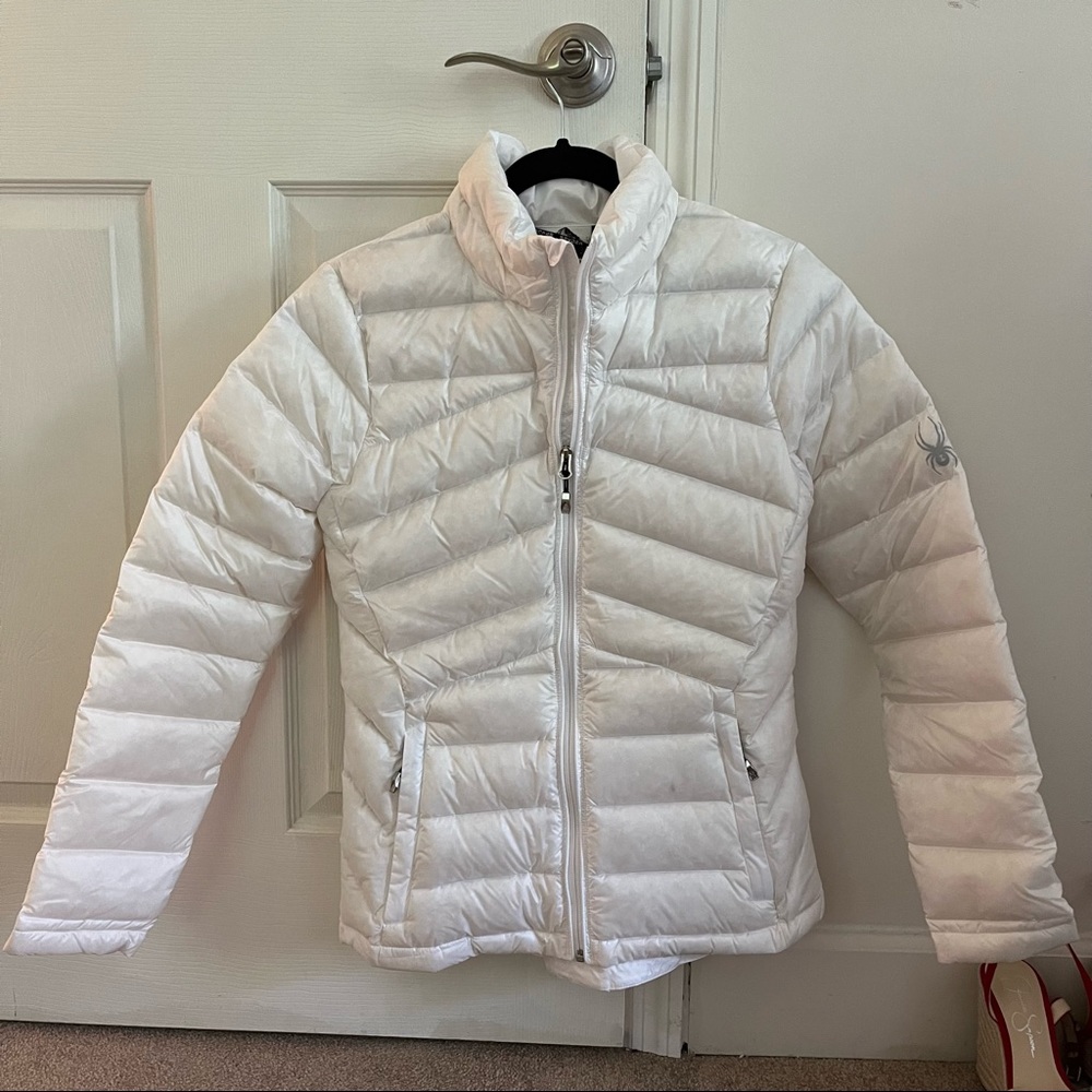 Spyder white light weight coat